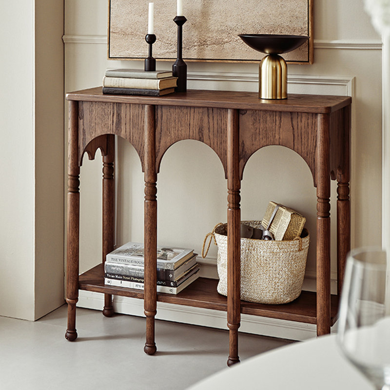 Console American Country rétro simple., Brun