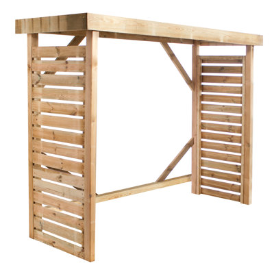 Akemy 7 ft. W x 19 ft. 7 in. D Wooden Tool Shed