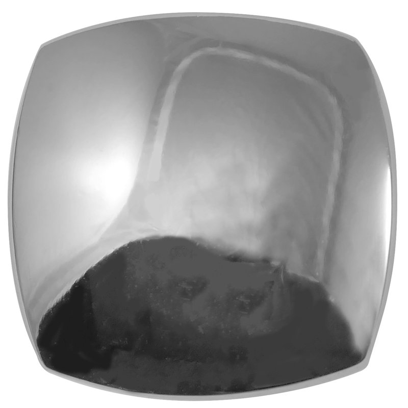 Laguna 3/2" Length Square Knob, Polished Chrome