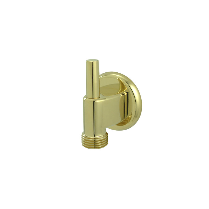 Brass Supply Elbow with Pin, Polished Brass