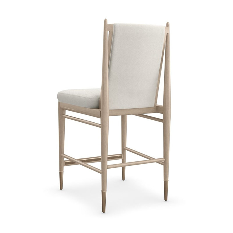 Unity Light Counter Stool, Sun Drenched Oak/Lucent Bronze Metallic, Counter Stool (25" Seat Height)