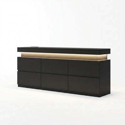 Commode 6 tiroirs l 55 po