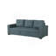 Canapé-lit convertible en polyfibre bleu gris