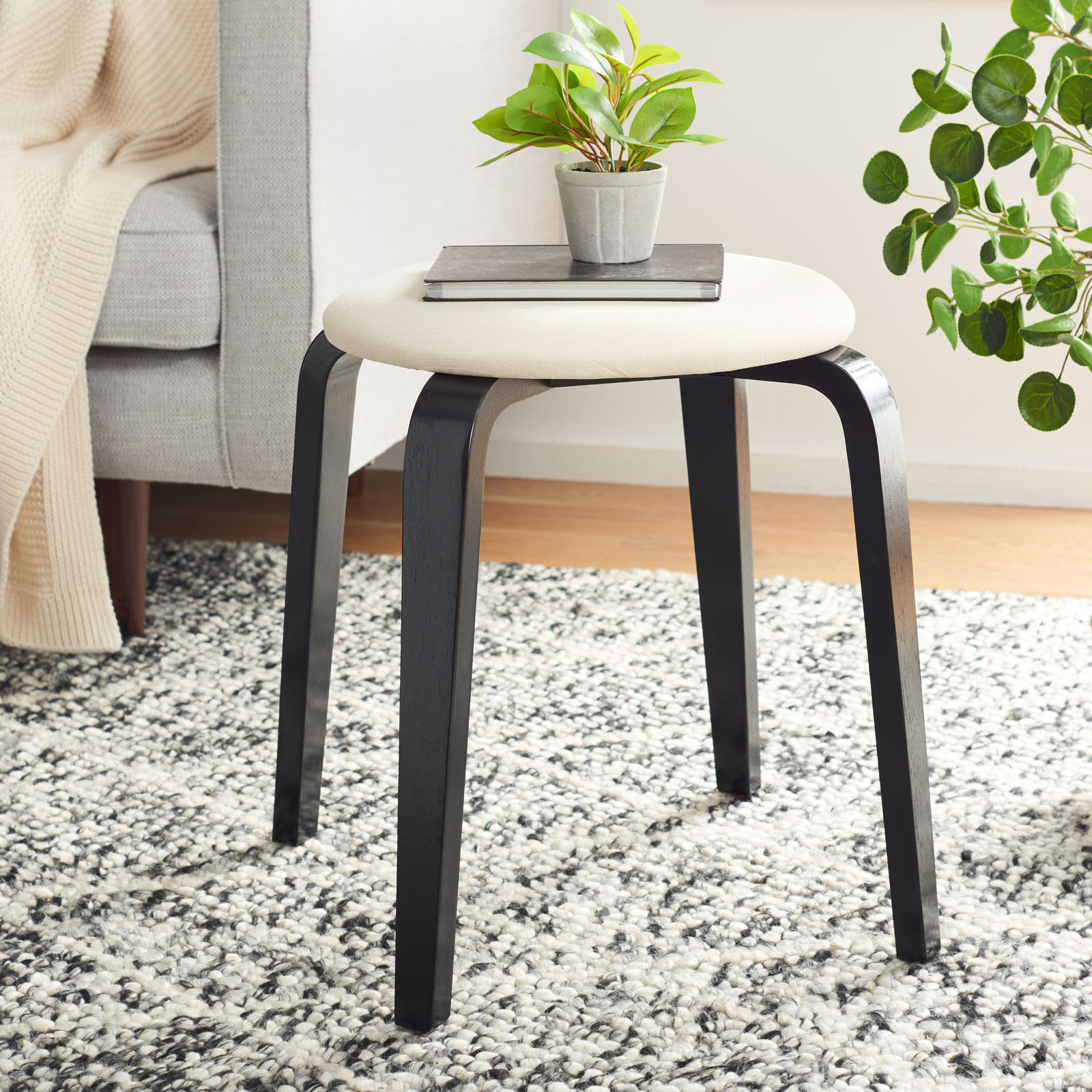 Navid Accent Stool, Black