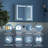 Tankersley Recessed or Surface Mount Frameless 3 Door Medicine Cabinet with 6 Adjustable Shelves and Lighting-1440622871-1440622878