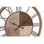 Horloge murale décorative en bois brun