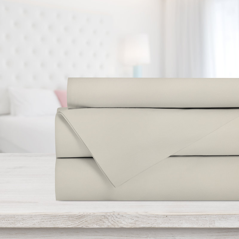 Ensemble de draps en micro-fibre, Anthracite, Ensemble de draps pour très grand lit + un drap-h