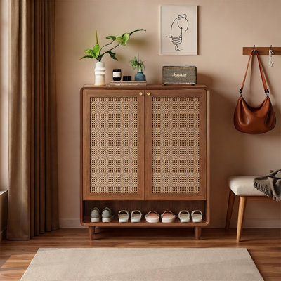 Italian style storage minimalist shoe cabinet