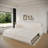 Chesterfield Sofa,93.7" King Pull Out Sofa Bed, 3-In-1 Convertible Sleeper Sofa With Nailhead Trim & Rolled Arm,Multi-Functional Sofa Bed For Living Room,Bedroom,Apartment,Office-806966495