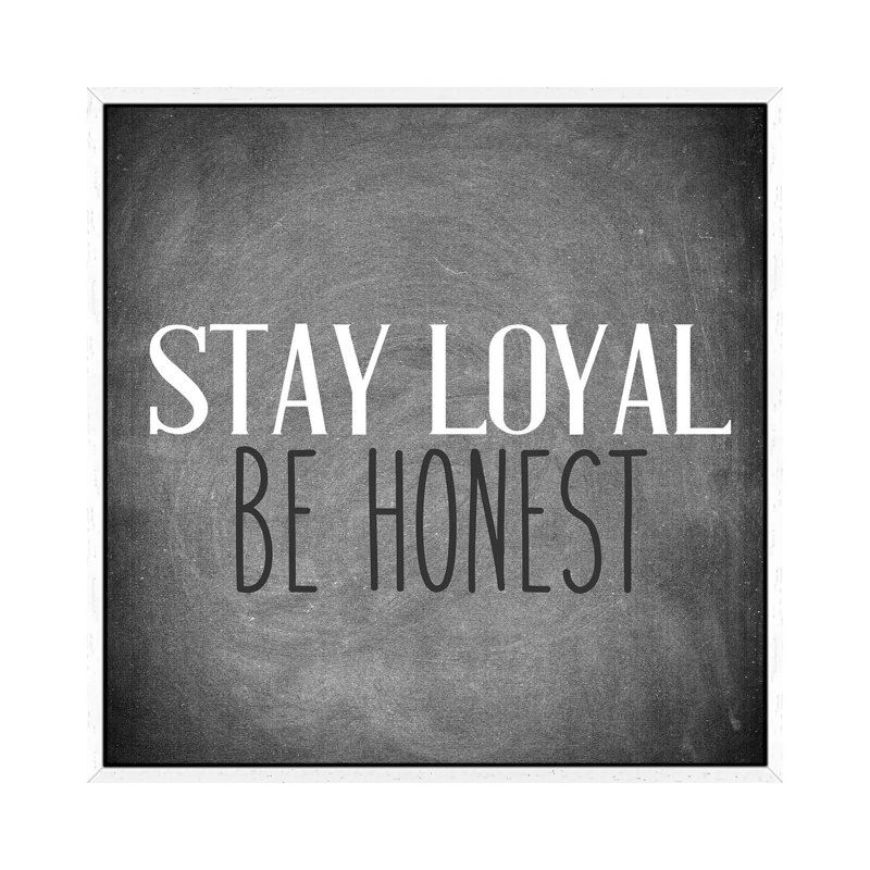 Be Honest III by Kimberly Allen - Print on Canvas, White Framed, 66.04cm H x 66.04cm W x 3.81cm D