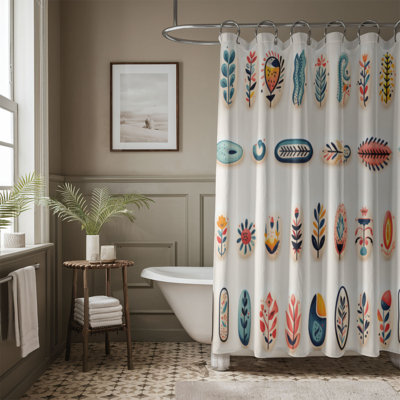 Subtle Petals - Rideau de douche Premium