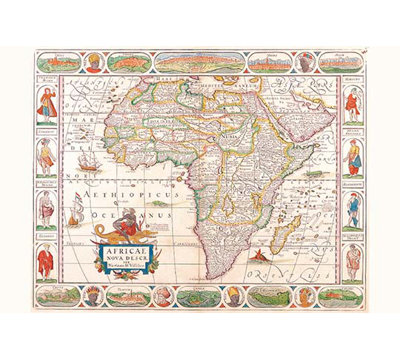« africa » par nicolas visscher, impression