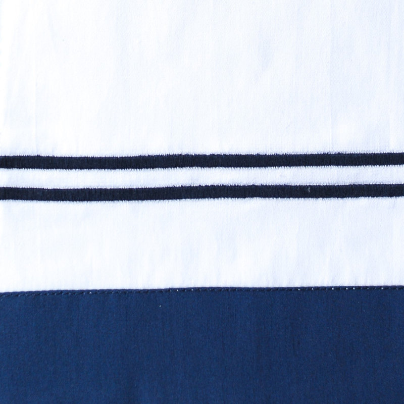 Marco Sateen Flat Sheet, Navy, King Flat Sheet    