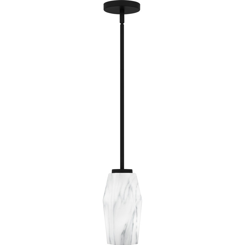 Mini-luminaire suspendu noir mat 1 lumière Nivek, Noir mat