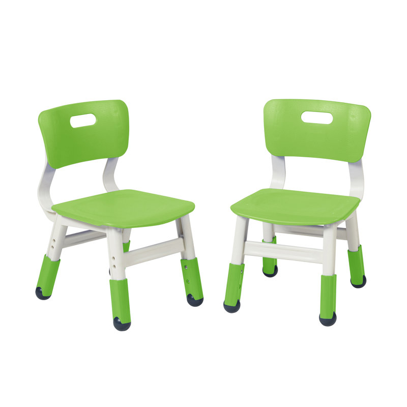 ECR4Kids Classroom Adjustable Chair, Flexible Seating, 2-Pack, Green