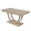 Ensemble de table de salle à manger demi-ronde en bois 6 pièces avec banc long et 4 chaises de salle à manger de style moderne Topmax-1265540626-1265540625