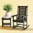 Outdoor Rocking Chair Set, 2 Pieces with Smooth Motion and HDPE Durability for Patio Relaxation-313051252