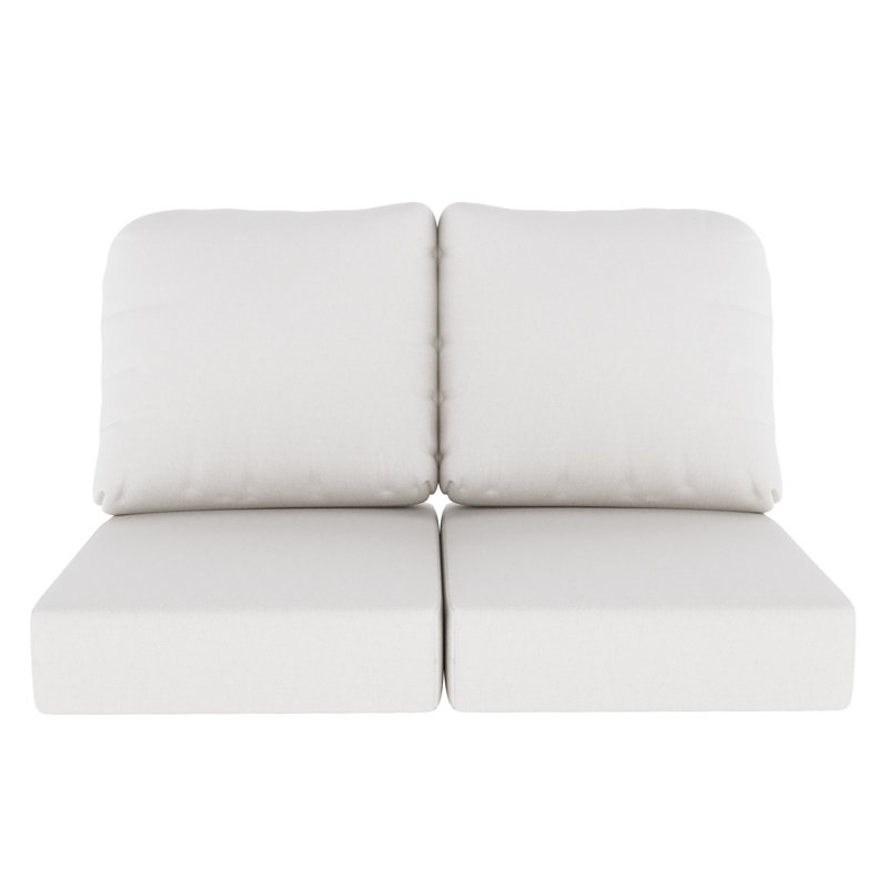 Indoor/Outdoor Sunbrella® Seat/Back Cushion, Canvas Natural Sunbrella® Canvas