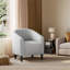 Fauteuil club rembourré en tissu-106296589