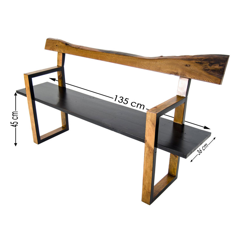 Dieguez Solid Wood Bench