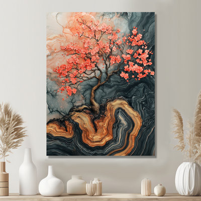 Johvanna -Cherry Blossom Metal Wall Art