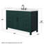 Beckett 54" Freestanding Single Bathroom Vanity with Quartz Top-690722657-690722654-690722653