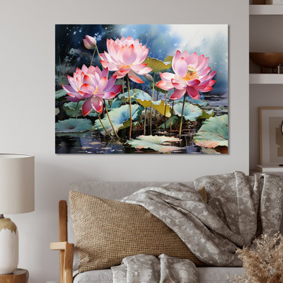 «China Art Lotus Pond I», reproduction d'art en métal chinois