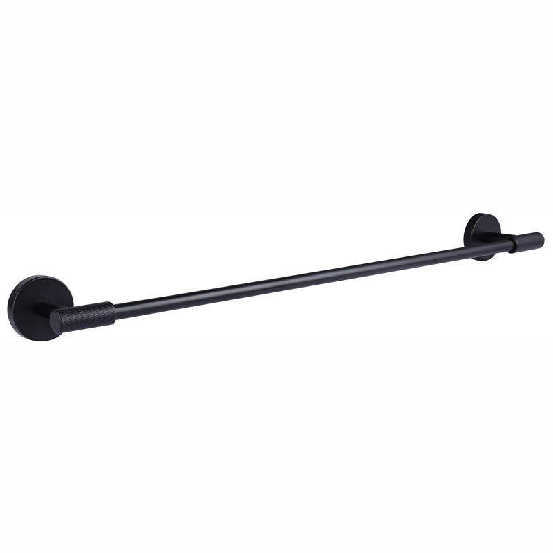 24'' 1 Wall Towel Bar, Black