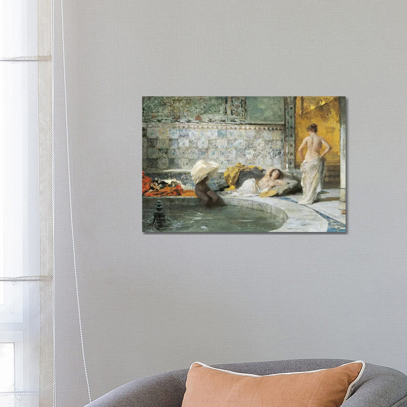 Turkish Bath 1 Piece Wrapped Canvas Painting, 66.04 cm H x 45.72 cm W x 3.175 cm D