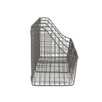 Albie Metal Wall Organizer with Wall Baskets
