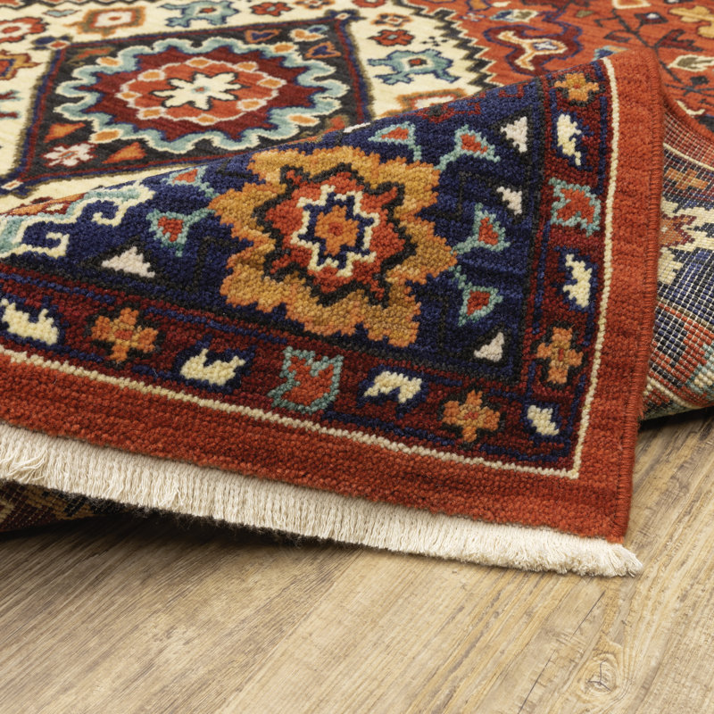 Oaklynn Performance Oriental Indoor Rug, Rectangle 3'3" x 5'
