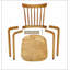 Solid Wood Slat Back Windsor Chair