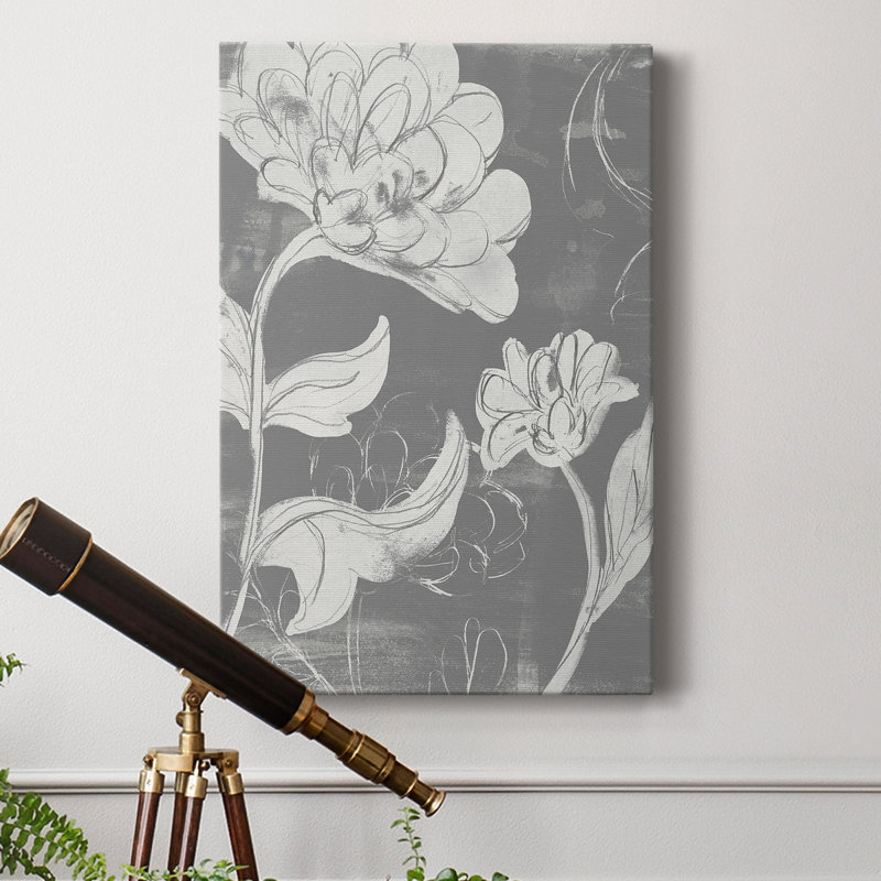 «Grayscale Garden I», reproduction sur toile tendue, H 18 po x l 12 po x P 1 po