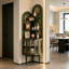 Armoire de coin en bois massif vert