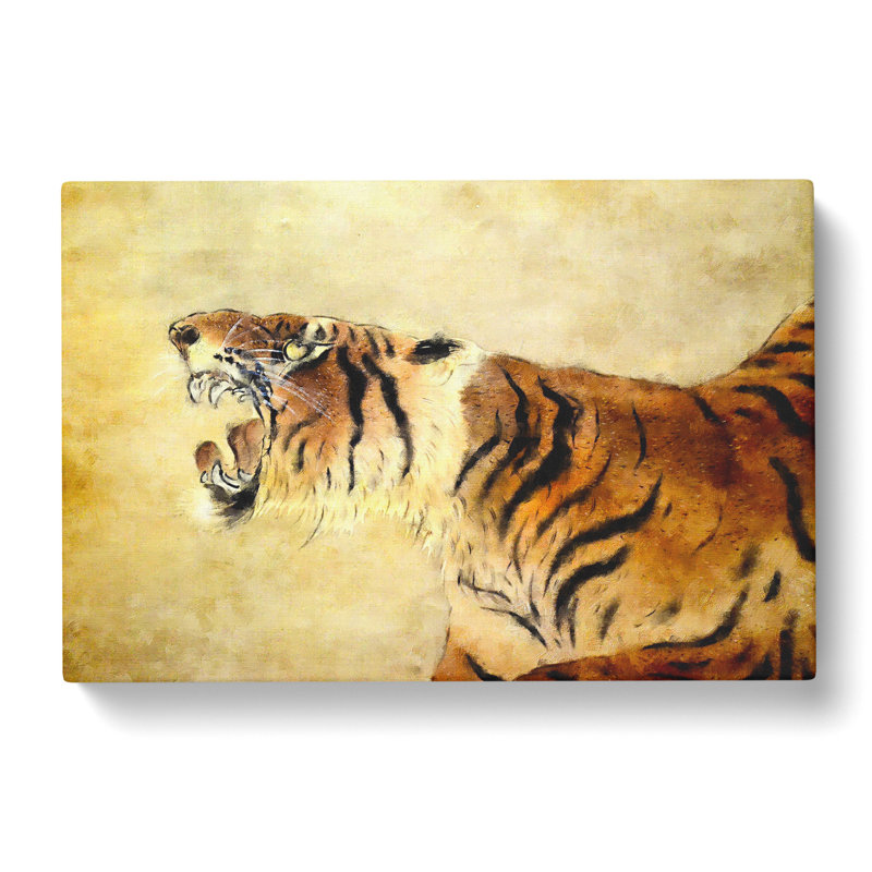 Oriental Tiger Vol.1 - Wrapped Canvas Painting, 35cm H x 50cm W x 3cm D
