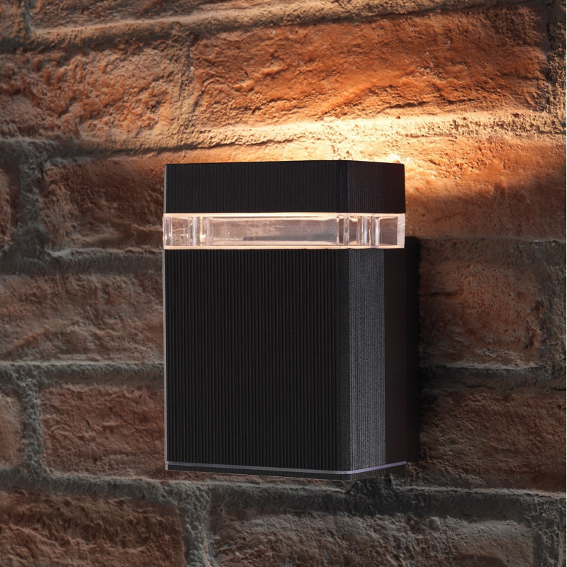 Gaddis 40.64cm H Outdoor Flush Mount, Black