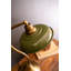 Hauptstueck en laiton antique avec abat-jour en émail vert-1232310755