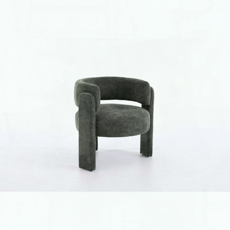Fauteuil d'appoint Sculptural Boucle - Vert