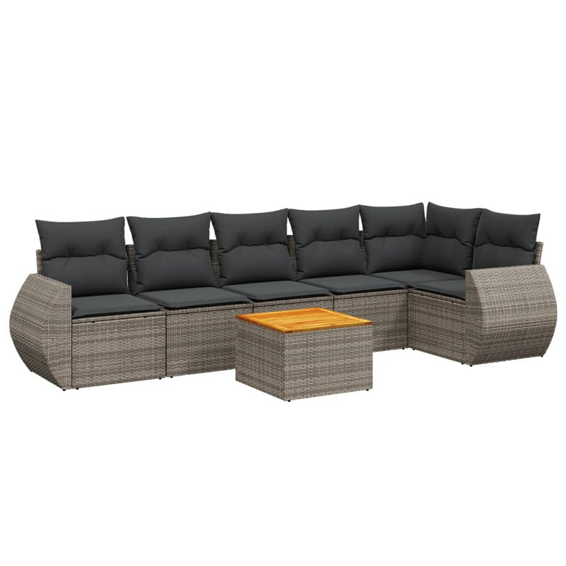 Vidaxl Garden Sofa Set Grey