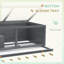Wooden Hamster Cage with Sliding Tray Openable Top Hut-108204422