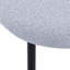 Chaise de salle à manger de 2 personnes, style gris en tissu, chaise en métal 2