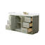 Strada 60" Freestanding Single Bathroom Vanity with Cultured Marble Top-1710247700-1710247702