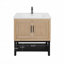 Bathroom Vanity With White Ceramic Sink & Hot And Cold Faucet-1093894115-1093894112