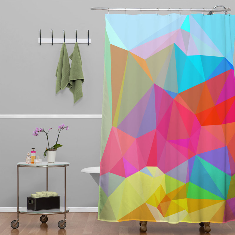 Babyboy Geometric Shower Curtain