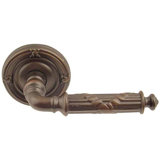 Round Privacy (Bed & Bath) Door Lever with Round Rosette
