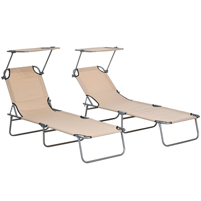 Ouita 187cm Long Reclining Single Chaise, Tan