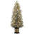 Christmas Tree-Fat Tree Body Contains 4.5Fth Potted Tree 200 Lights, 8-Mode, Frost Blossom Cedar, 4 Red Fruits, Nine-Headed Bird Light Box Base