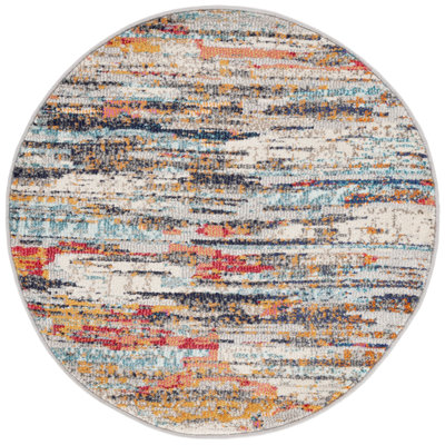 Riccio Abstract Ivory/Multi Area Rug