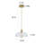 Elegant 10" Single-Light Scalloped Petal Glass Pendant-1001525543