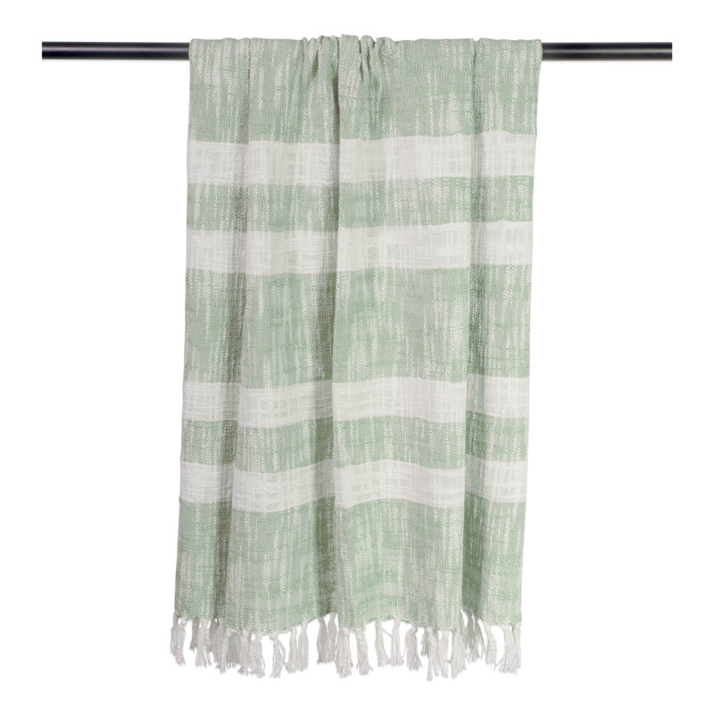  Jeté en coton Slub, Menthe